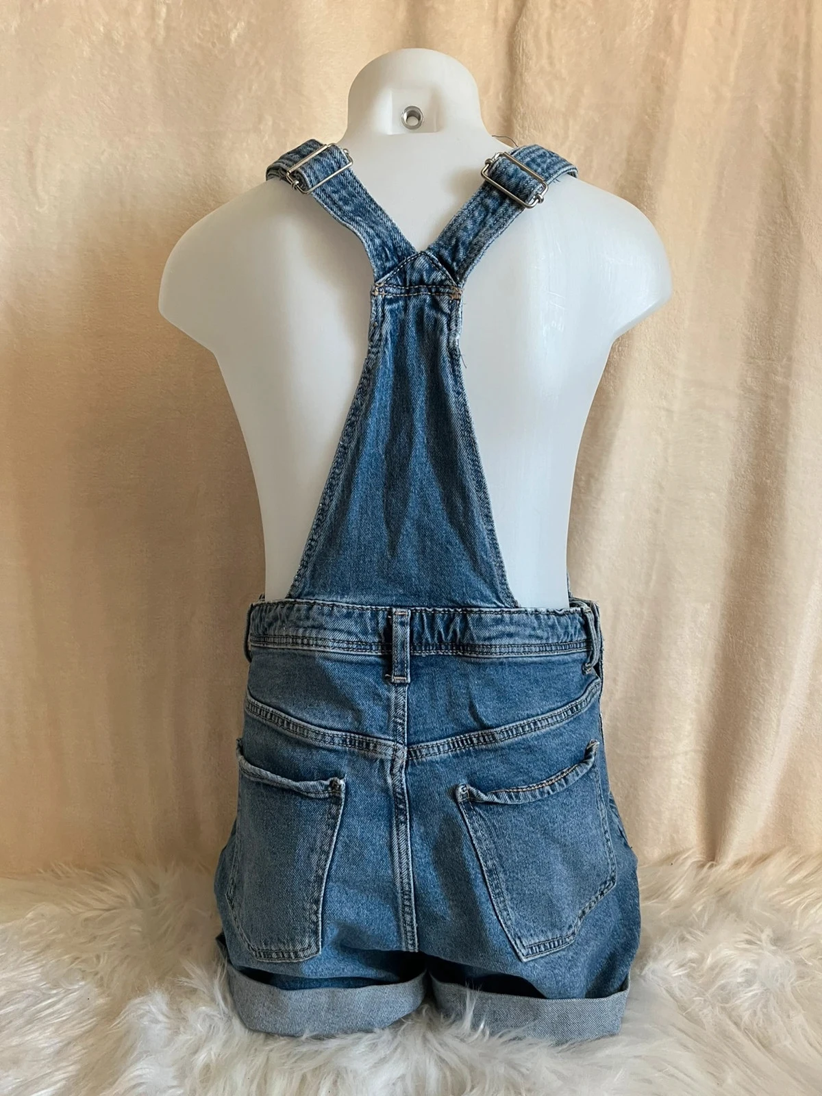 Trendy korte denim overall 12 jaar (152 cm) 💙 – photo 3